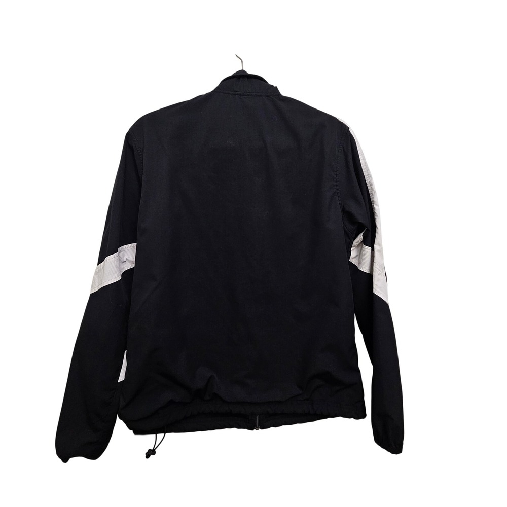 Nike Track Jacket Mens M Black White Storm-Fit Full Zip Sporty Windbreaker Coat - Picture 2 of 10